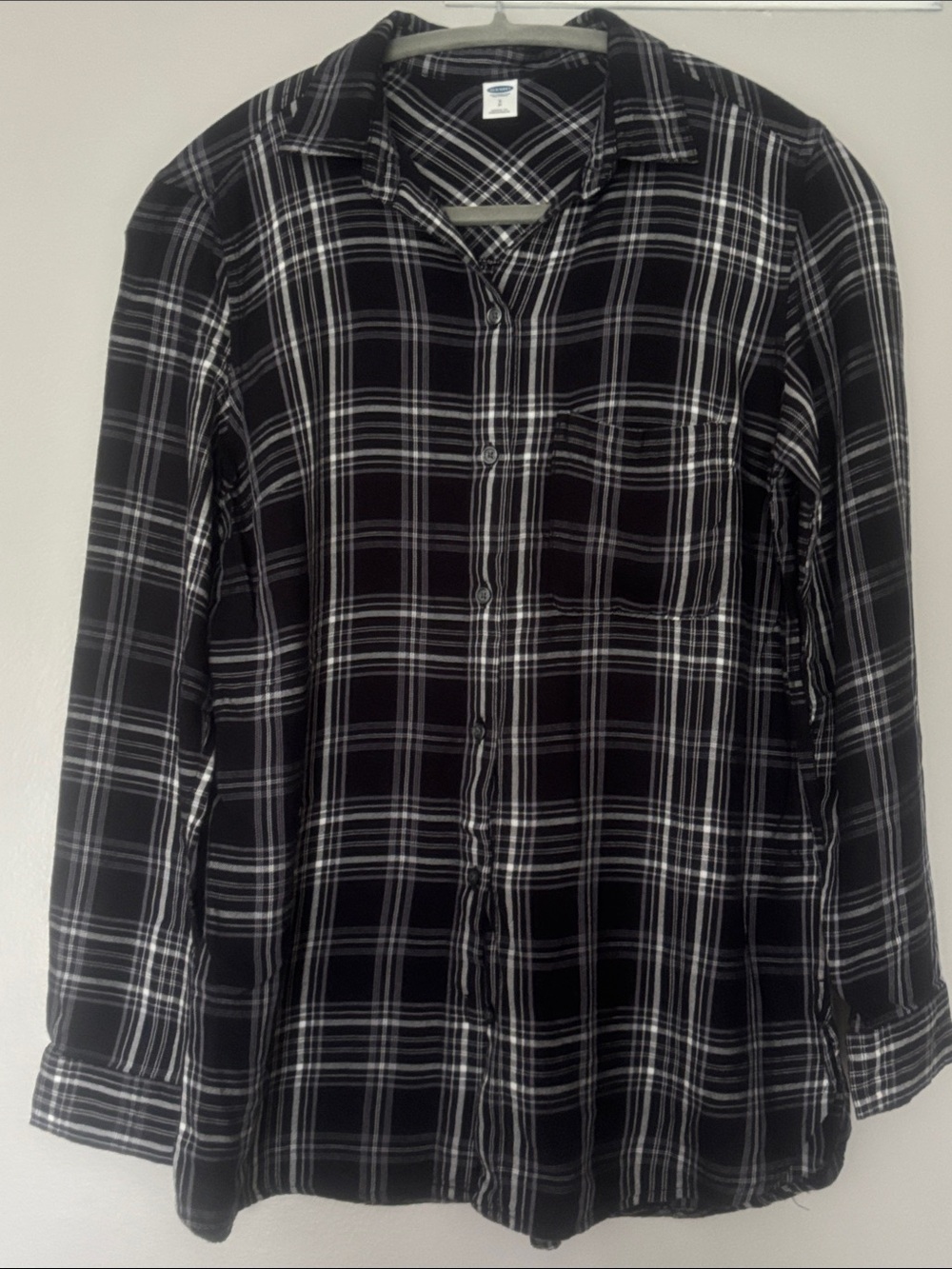 Old Navy Button Down Black Medium